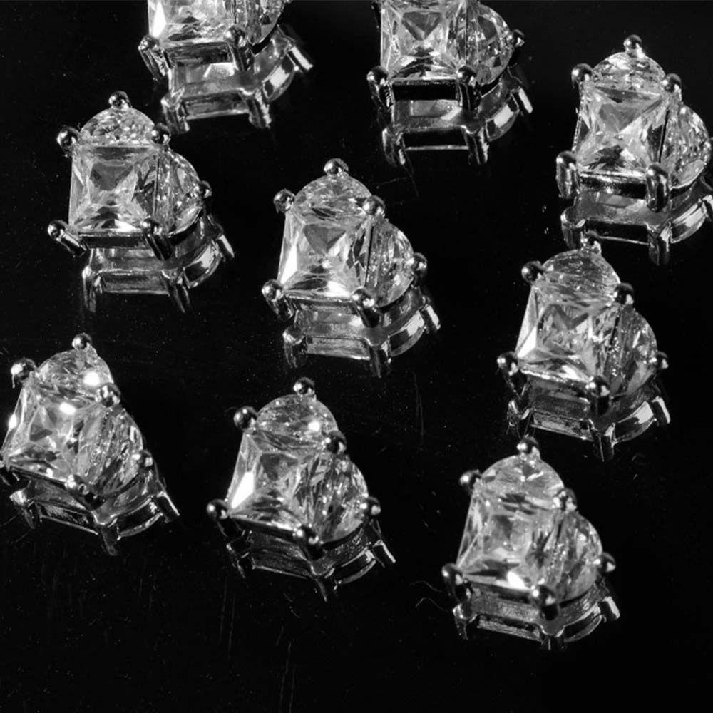 OCEANMAP Phụ Kiện Trang Trí Móng Tay Lấp Lánh Thời Trang Charms