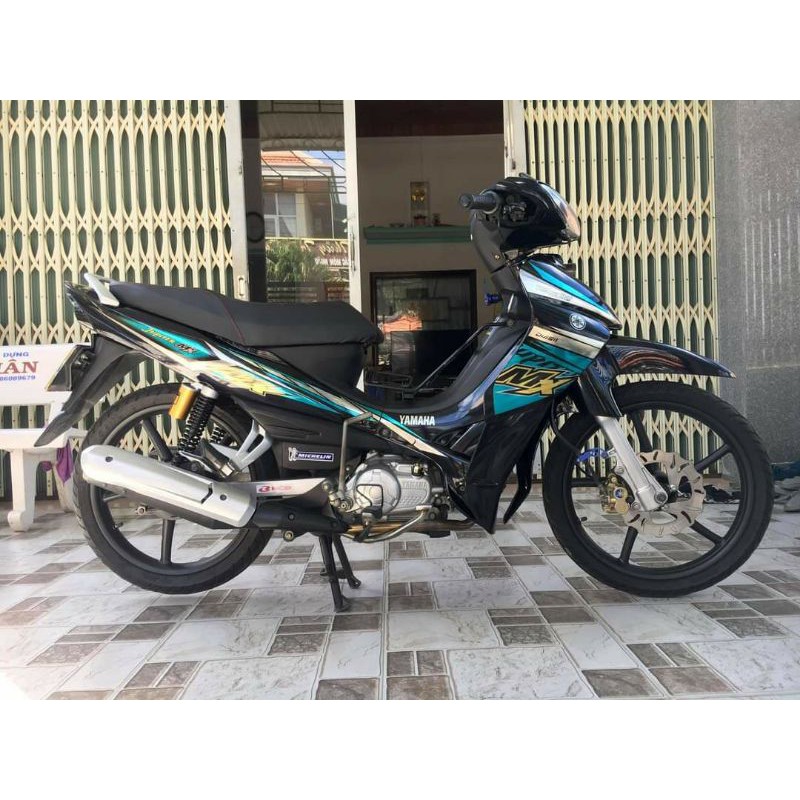 Tem rời dán xe Jupiter đen cao cấp