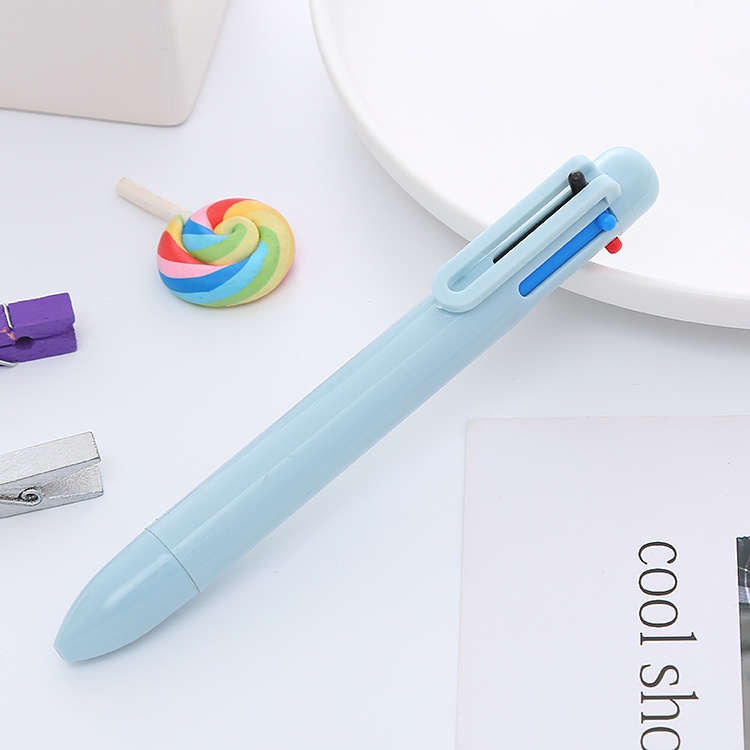 1 Bút Bi 6 Màu Sắc Tùy Chọn Thiết Kế Đơn Giản Cho Học Sinh