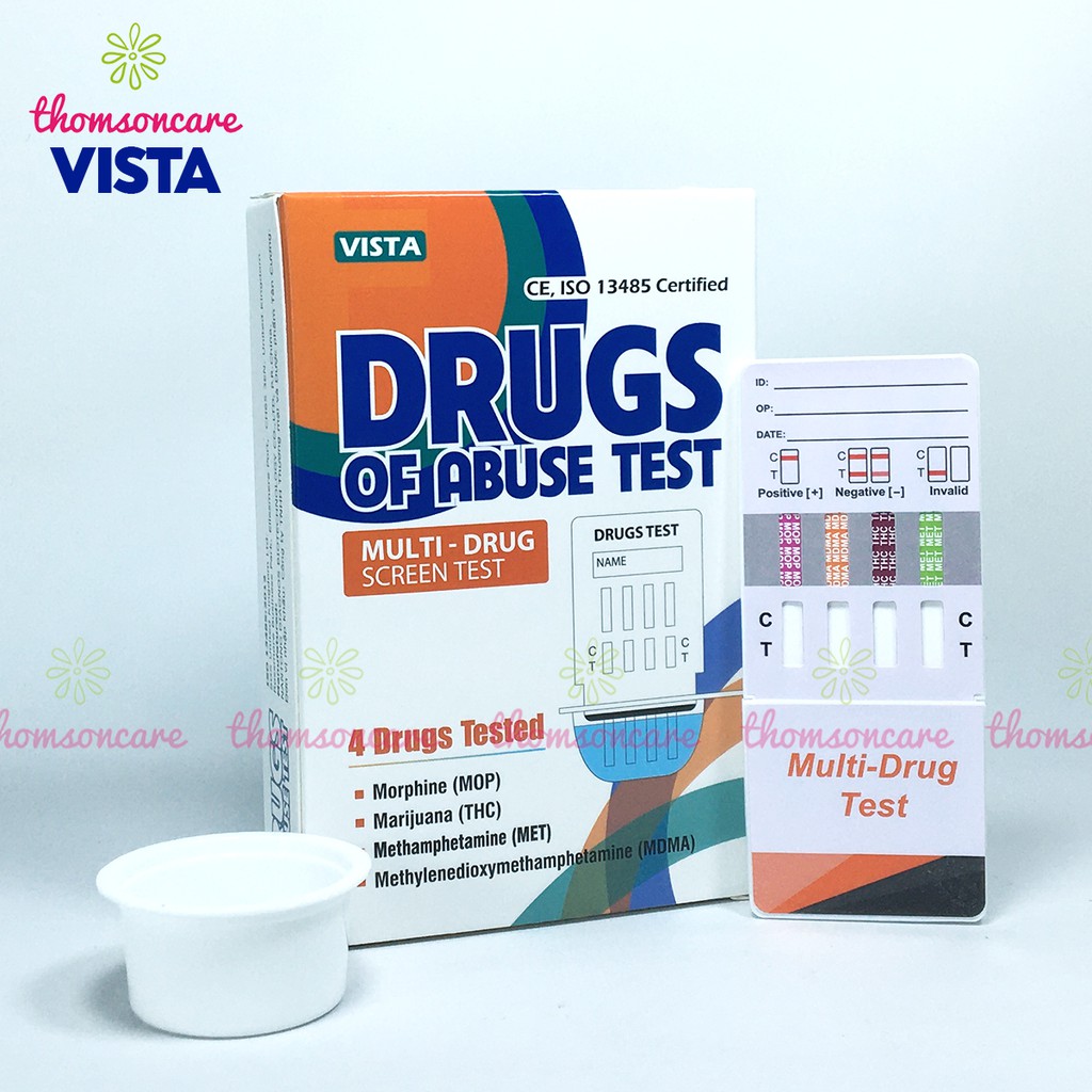 Que Thử Ma Túy Tổng Hợp - test thử 4 Chất Gây Nghiện Drugs of Abuse test - que 4 chân test nhanh