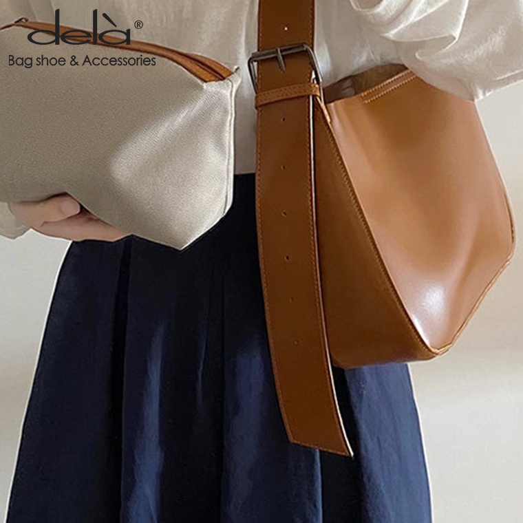 Dela Túi Xách Đeo Chéo Vai Sức Chứa Lớn Thời Trang Thu Đông Dành Cho Nữ Sinh