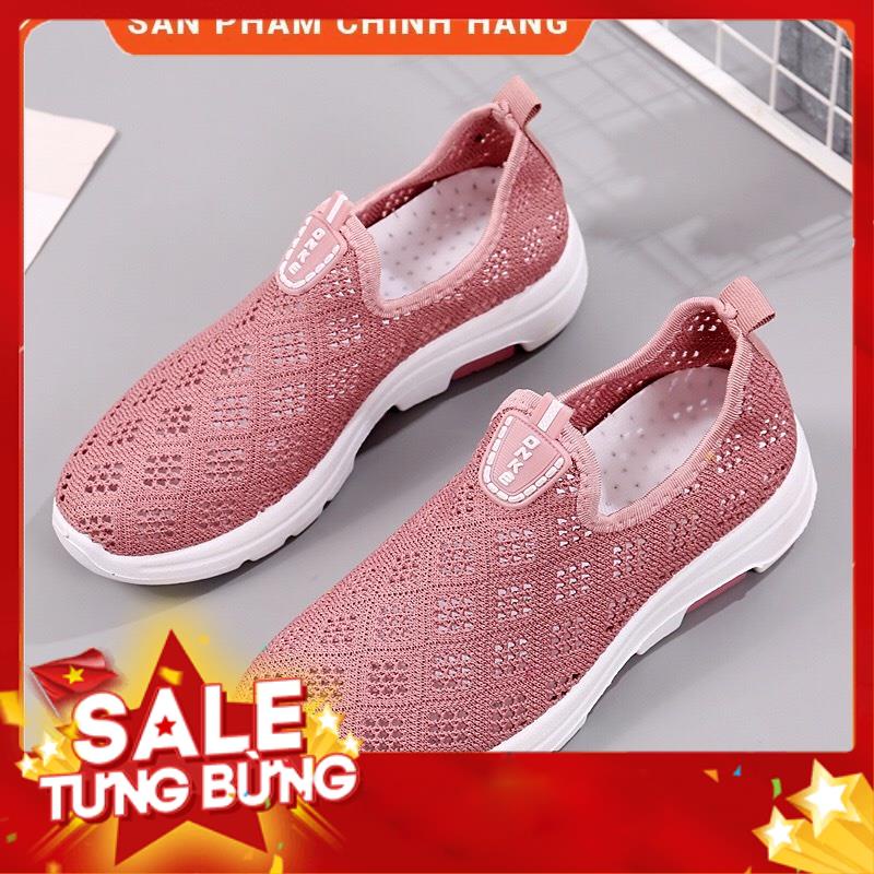 Giày nữ thể thao đi tập dễ sử dụng tiện lợi, đi êm mềm chân, thoáng chân