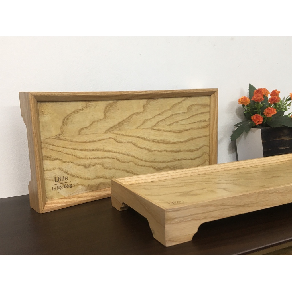 Khay gỗ tần bì 32 x 14 cm