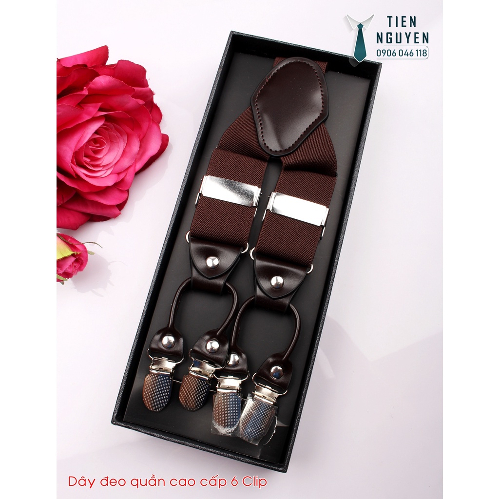 Dây Đeo Quần Nam Chữ Y 3.5cm 6 kẹp, Dây yếm Quần Nam - Tien Nguyen