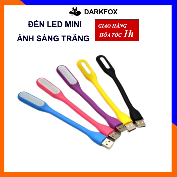 Đèn LED mini ánh sáng trắng, đèn USB sạc dự phòng, laptop có thể gập gọn tiện dụng - DMN01