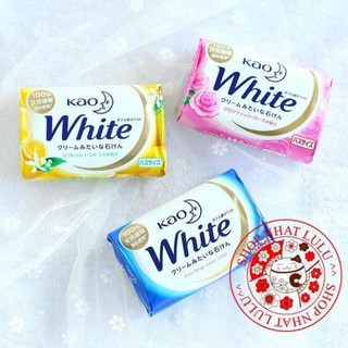 Bánh xà bông tắm trắng da Kao White Nhật Bản