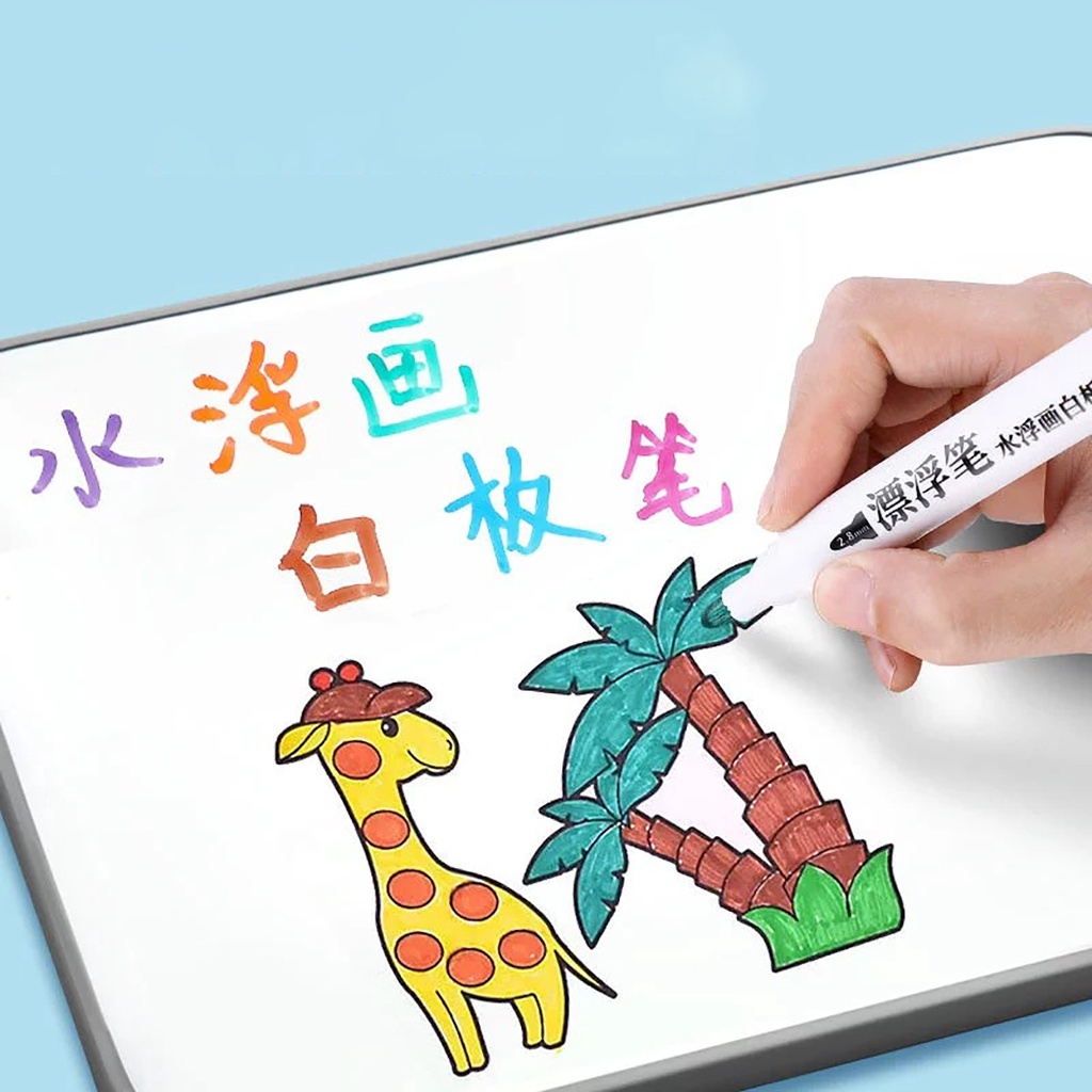 Set 12 bút vẽ nước ma thuật vẽ hình nổi trên mặt nước cực hay dùng được trên bảng trắng, bút vẽ thường