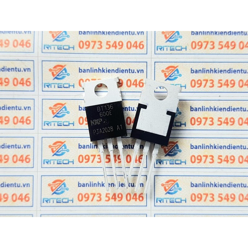[Combo 10 chiếc] BT136-600E, BT136 TO-220 TRIAC 4A/600V