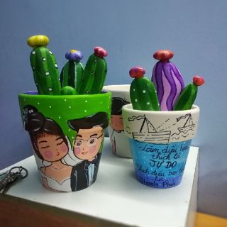 Chậu cây vẽ theo yêu cầu !
