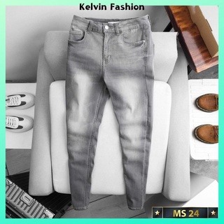 Quần jean nam thời trang Kelvin Fashion, quần bò nam cao cấp mẫu mới phong cách trẻ trung - MQ24