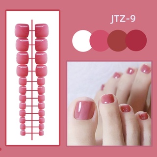 Móng chân giả, móng úp, thang 24 móng, vỉ mỏng JTZ04 thang dẻo, form ôm