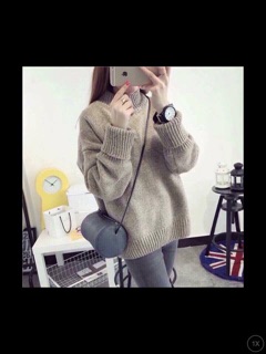 Áo len tay lật