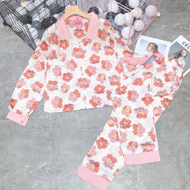 Đồ bộ pijama TNQD hoa lụa Latin | BigBuy360 - bigbuy360.vn
