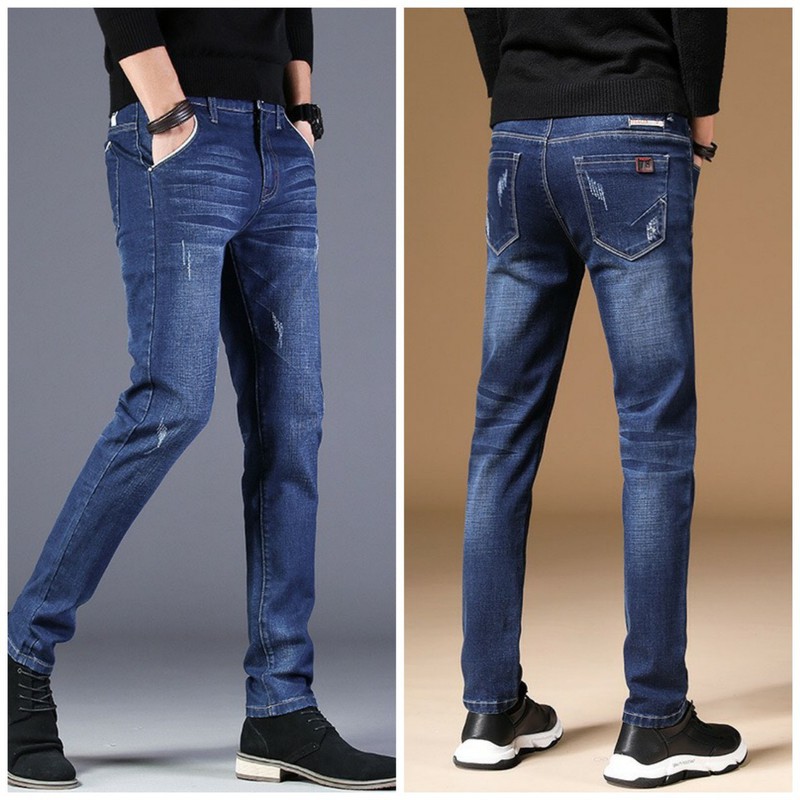 QUẦN JEAN NAM CÀO CO GIÃN CHUẨN FORM CAO CẤP SIZE 27-36