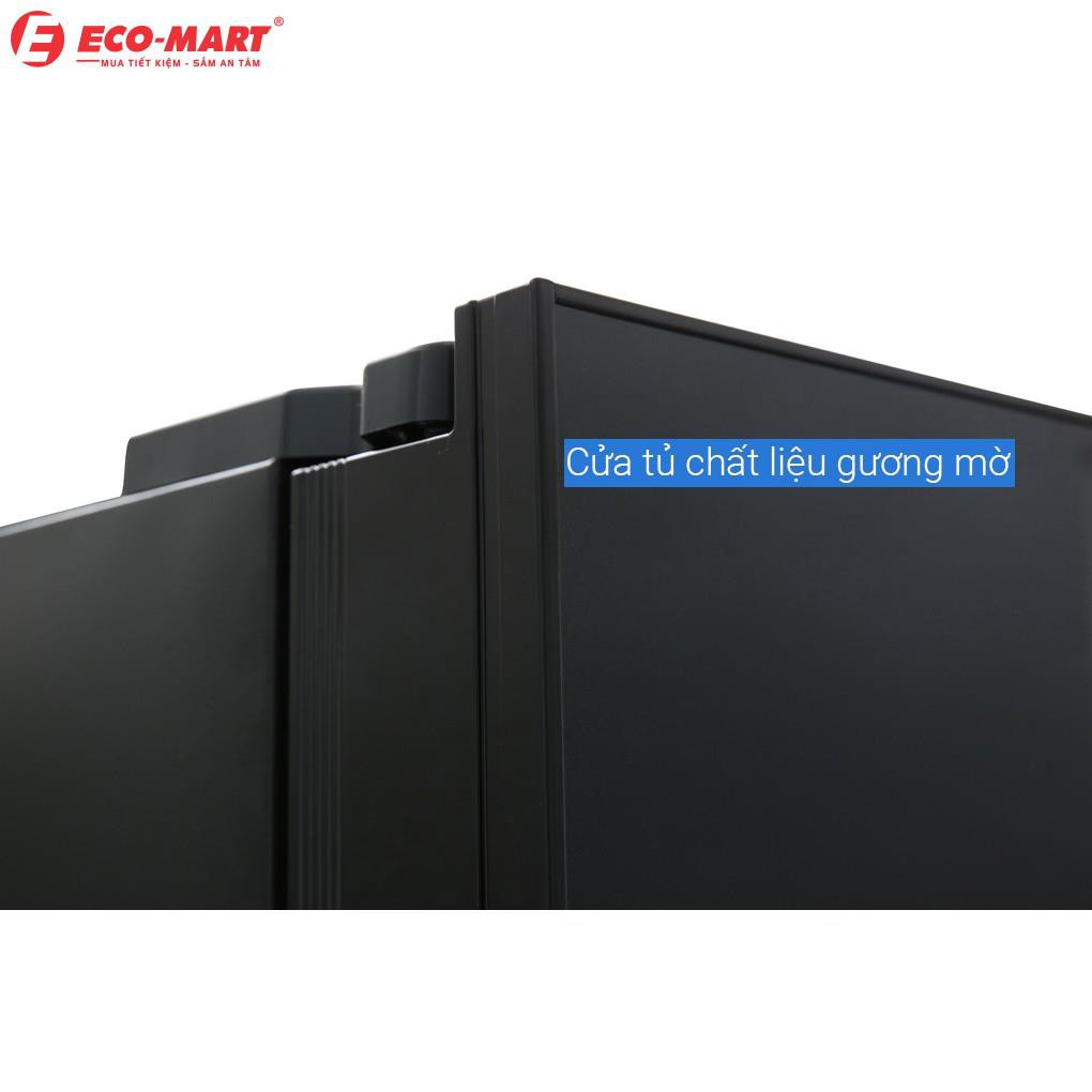 Tủ lạnh Hitachi side by side R-FM800PGV2(GBK) 3 cửa màu đen