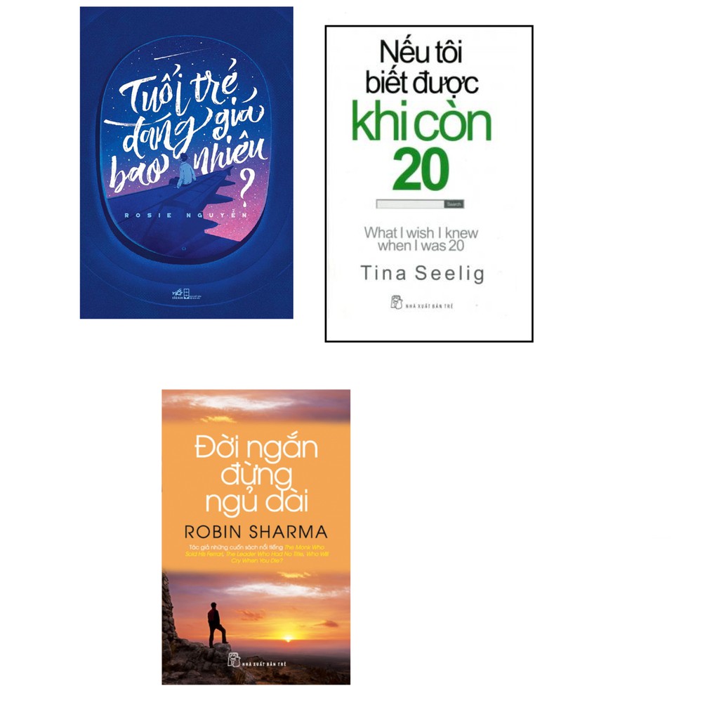 Sách-Combo ba cuốn đánh thức bạn:Tuổi trẻ đáng giá bao nhiêu+ Đời ngắn đừng ngủ dài+Nếu tôi biết được khi còn 20.