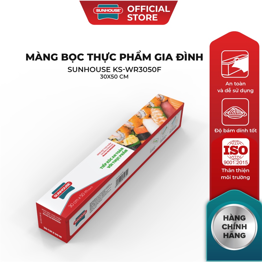 [LIFEMCMBP4 -12% đơn 250K] Màng bọc thực phẩm gia đình SUNHOUSE