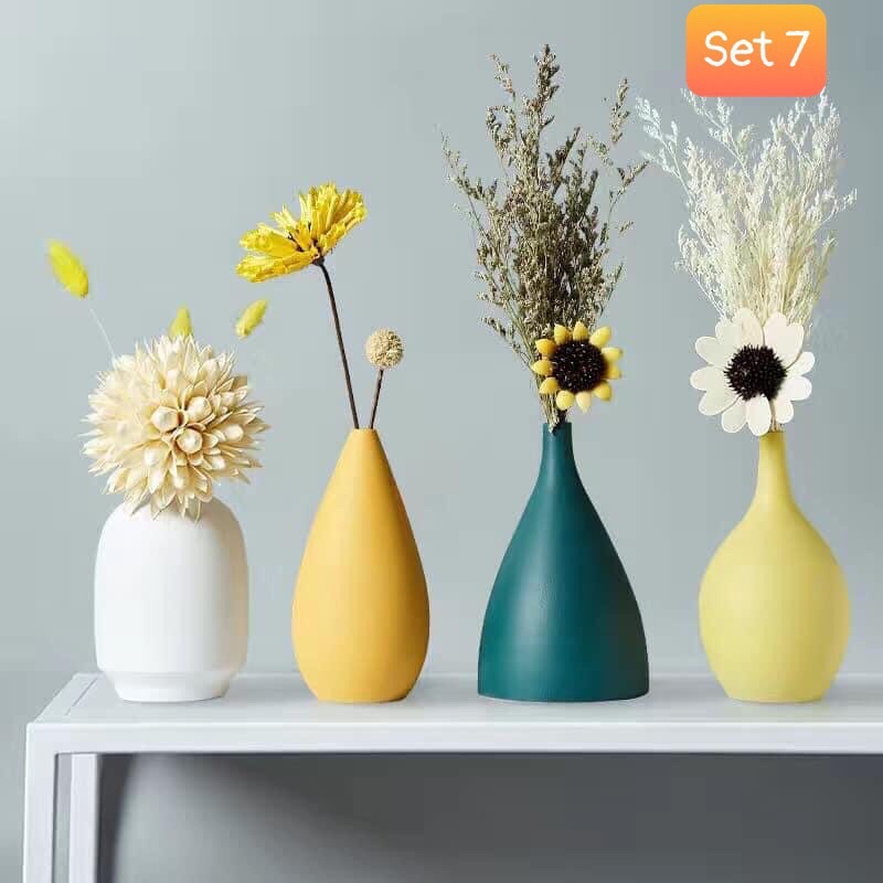 Combo 4 Bình hoa Decor sang sịn đẹp