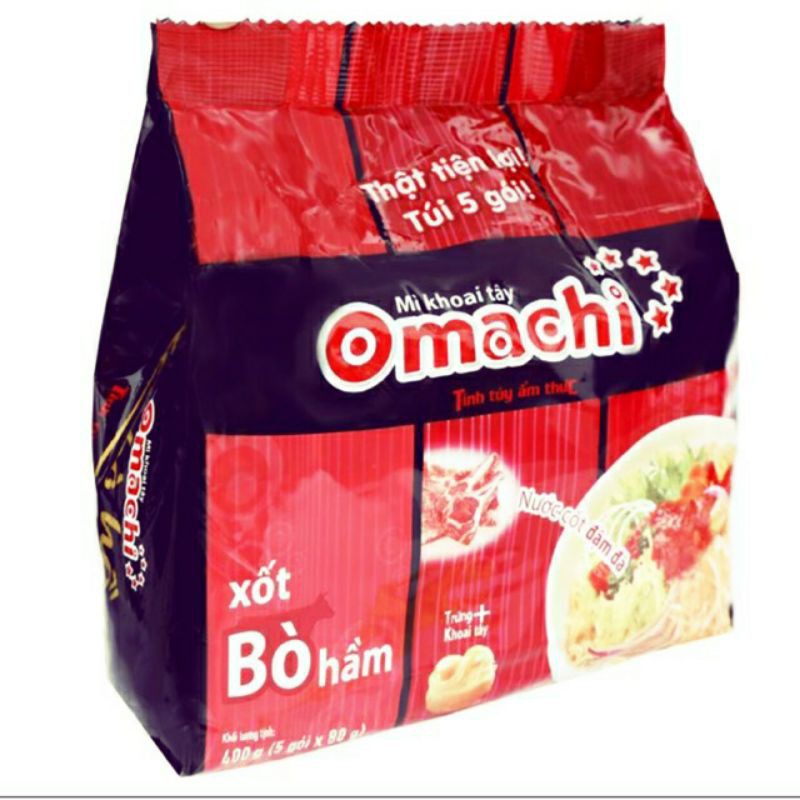 Mỳ Omachi túi 5 gói 80g siêu ngon