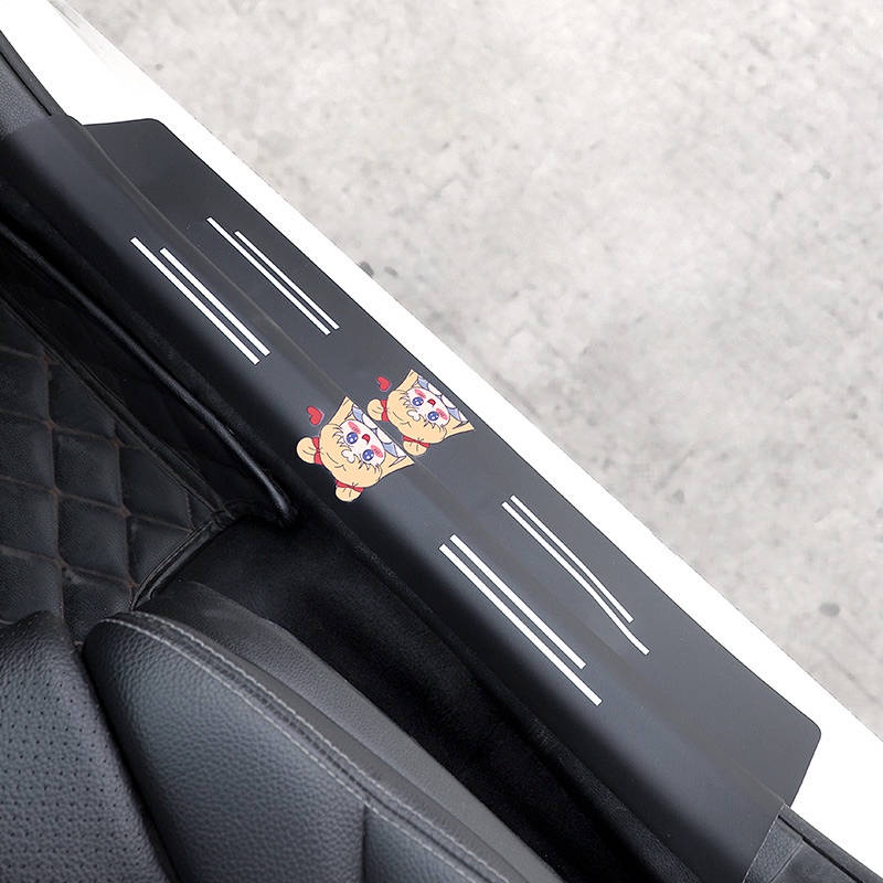 Automobile Door Strip Anti-Stepping Sticker Anti-Scratch Car Door Pedal Protective Strip Protection Universal Decoration All Products 1eua