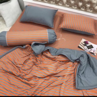 Bộ Drap Thun Hàn Quốc mát lạnh 4 món (Inbox nhiều mẫu lựa chọn)