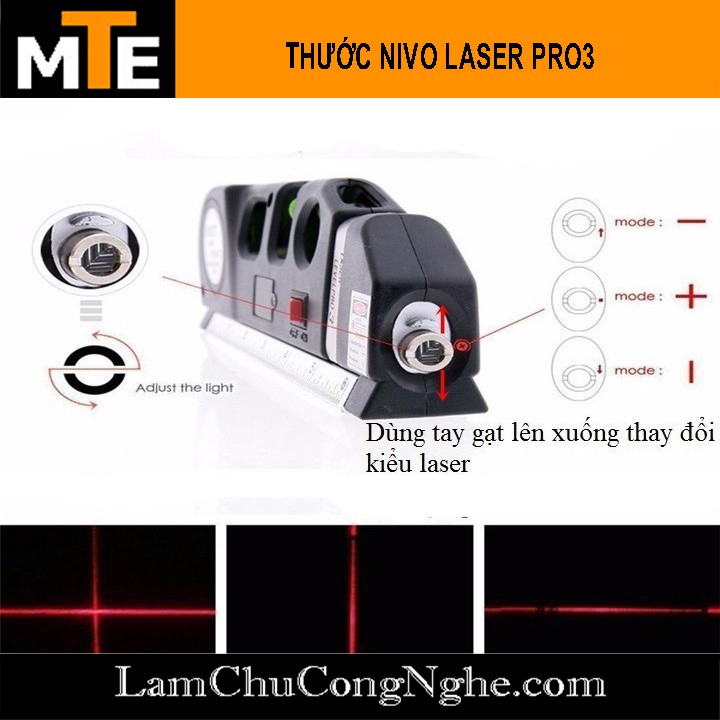 Thước Nivo Laser PRO3 cân mực laser đa năng