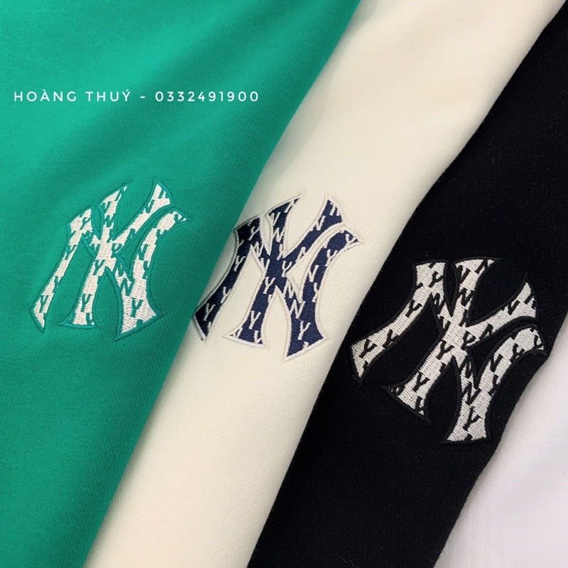 Áo Sweater MLB Monogram Logo Overfit Sweatshirt New York Yankees