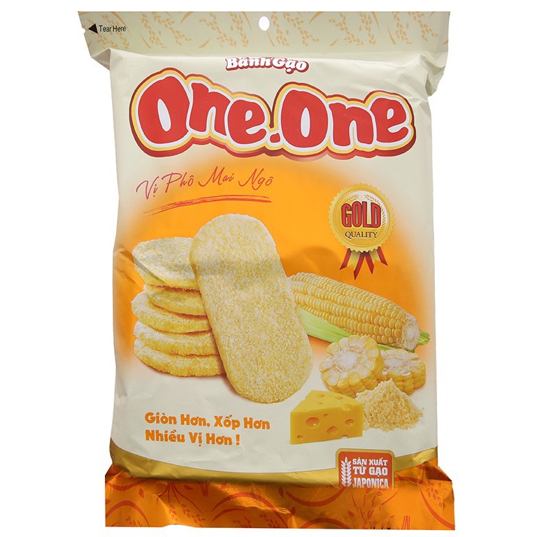 Bánh Gạo Phô Mai Ngô/Bắp One One (gói 118g)