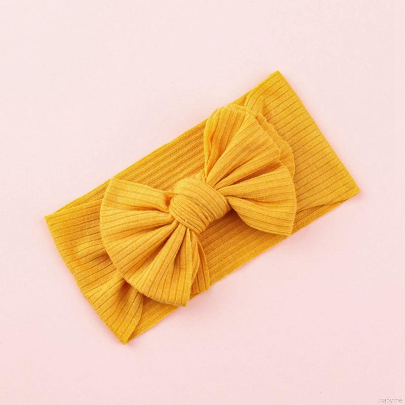 Băng đô nơ màu trơn xinh xắn cho bé sơ sinh