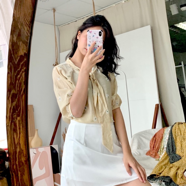 XẢ Áo voan tơ hoa nhí