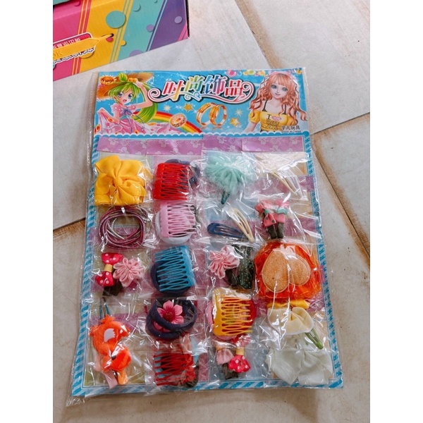 sỉ vỉ 20 bộ phụ kiện tóc nhiều món xinh xắn  cho bé