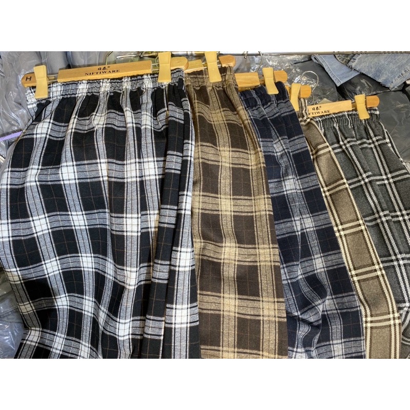 Chân Váy Dạ Kẻ Caro Dáng Dài Vintage Hàn Quốc Mã CV1 ,Chân Váy Nữ Ảnh Thật Lekemqc Siêu Xinh