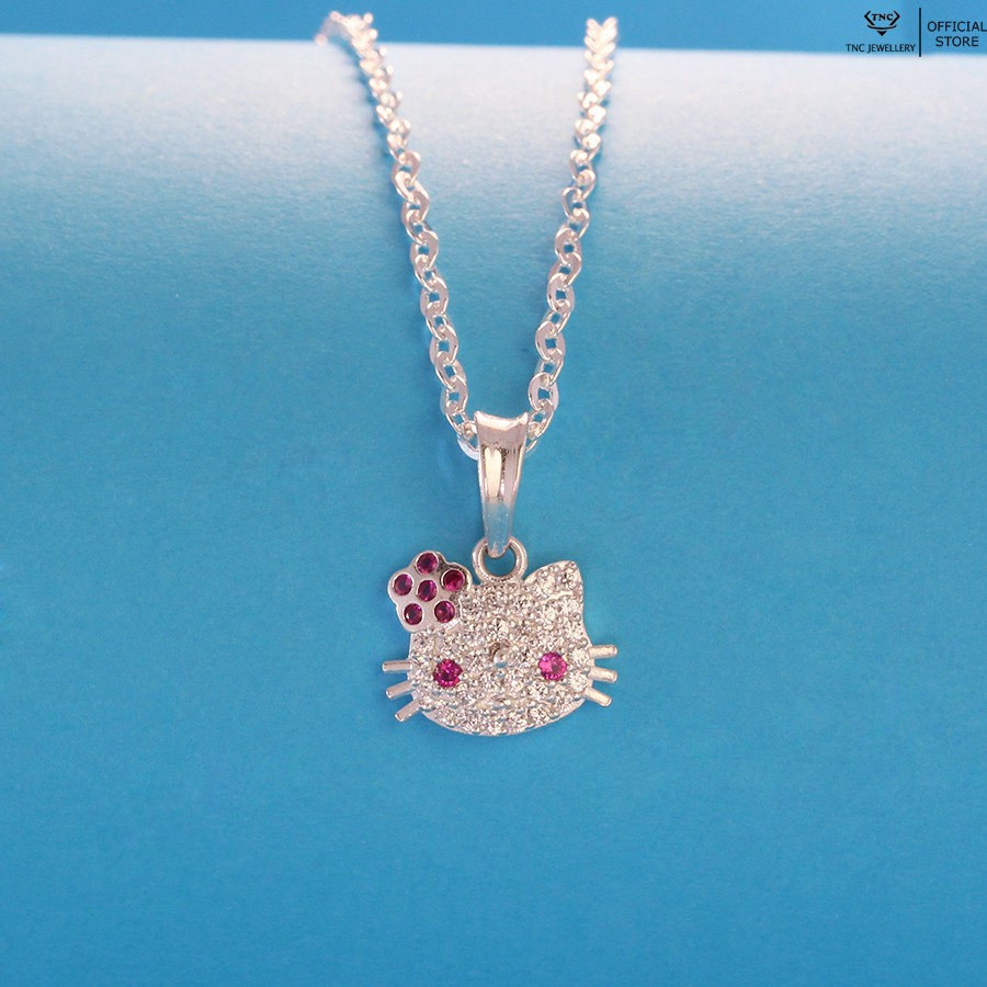 Dây chuyền bạc cho bé gái hình Hello Kitty -Trang sức TNC Jewellery