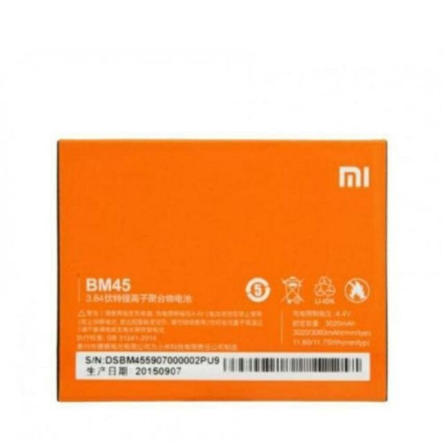 Pin Xiaomi Redmi Note2 (BM45)