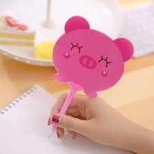 Bút bi mực xanh thiết kế kiêm quạt cầm tay tiện dụng