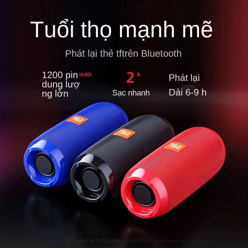 ☃❒☏Âm thanh 9D Loa Bluetooth Không Dây Mini khối lượng lớn quá khổ máy tính điện thoại di động xe ngoài trời