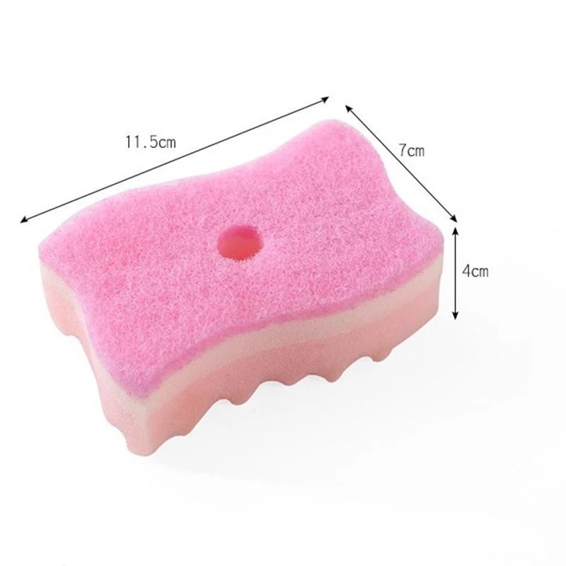 Set 4 Miếng Xốp Rửa Chén Hai Mặt Hình Chữ S Đa Năng Tiện Dụng Cho Nhà Bếp
