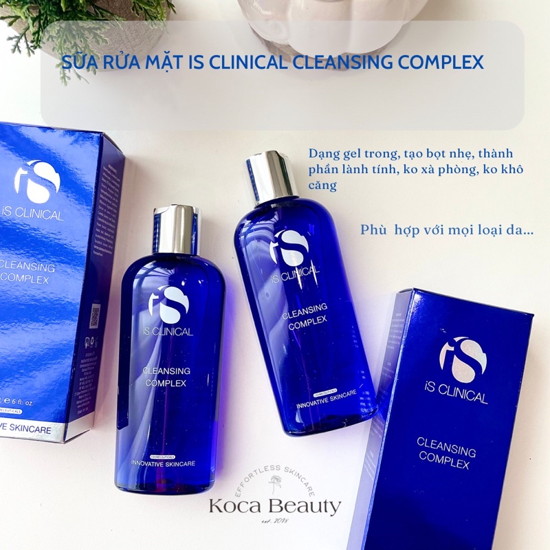 Sữa rửa mặt Is Clinical Cleansing Complex 180ml