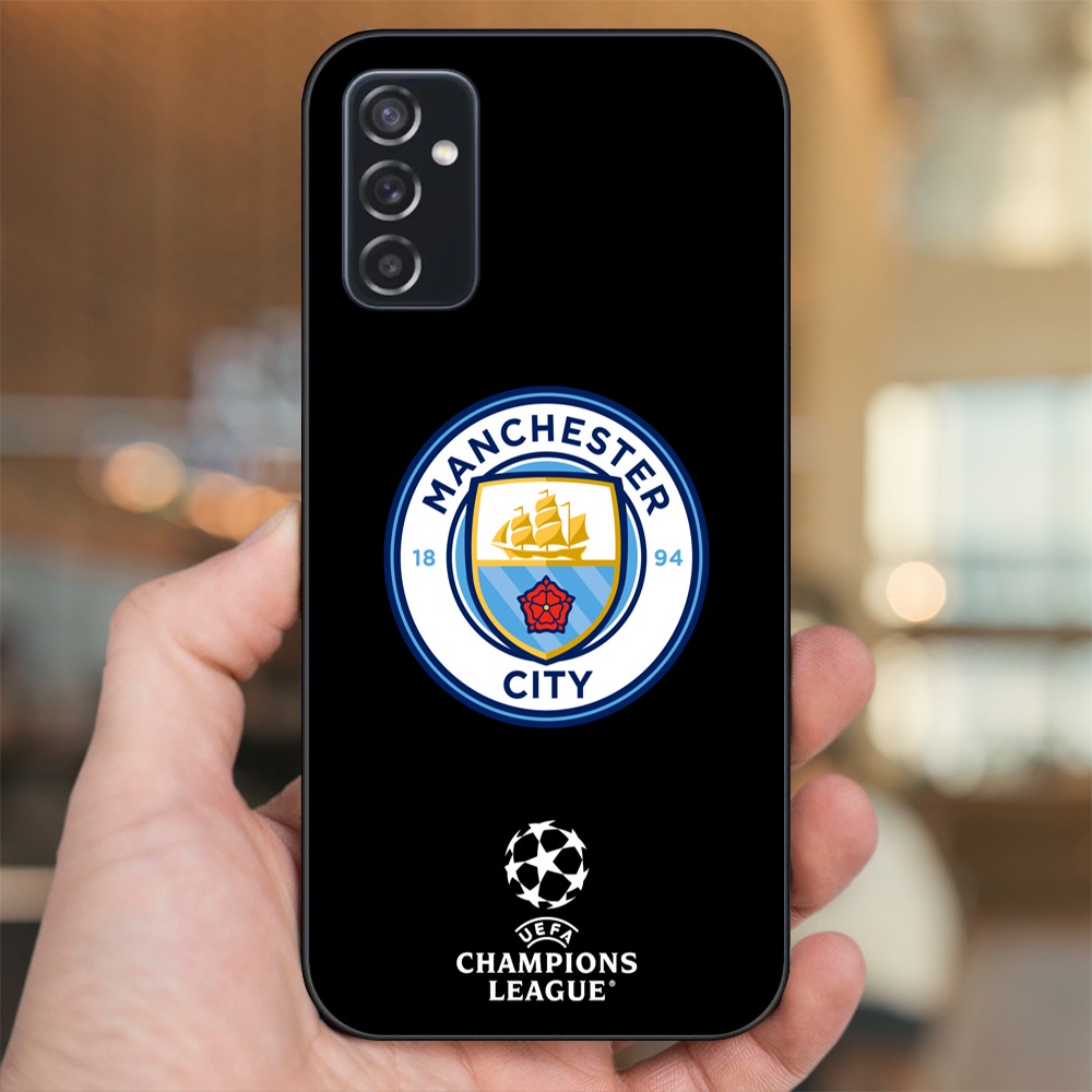Ốp lưng Samsung M52 viền đen in hình Manchester City MC