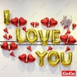 Bộ bóng bay I LOVE YOU - BAC20 trang trí phòng cưới, tiệc cưới - GOGU