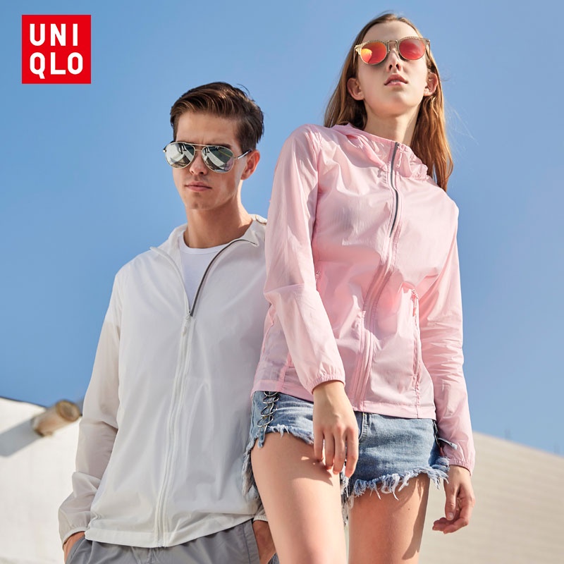 Uniqlo Áo Khoác Thể Thao Chống Nắng / Tia UV / Gió Chất Liệu Khô Thoáng Nhanh Thời Trang Mới 2022 Size M-4XL