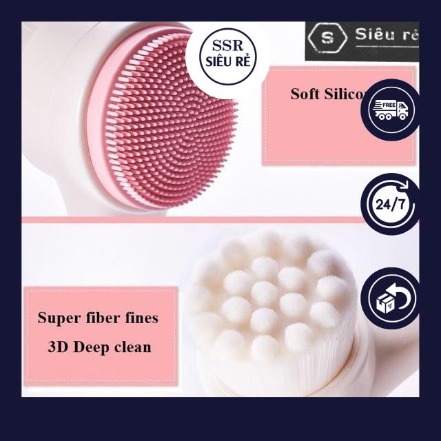 Cọ rửa massage mặt Hàn Quốc - 3D Dual Cleansing Brush (PD1519)