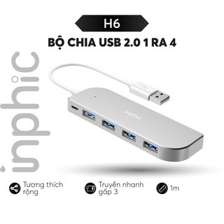 Hub USB 2.0 Năm Cổng INPHIC H6 Hỗ Trợ Tất Cả Các Dòng Máy Tính Để Mở Rộng Thêm Cổng USB - Chính Hãng