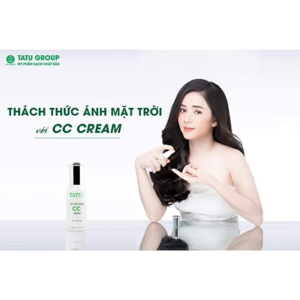 Kem dưỡng da che khuyết điểm chống nắng CC CREAM TATU WHITENING Spf50+/PA+++ 40ml