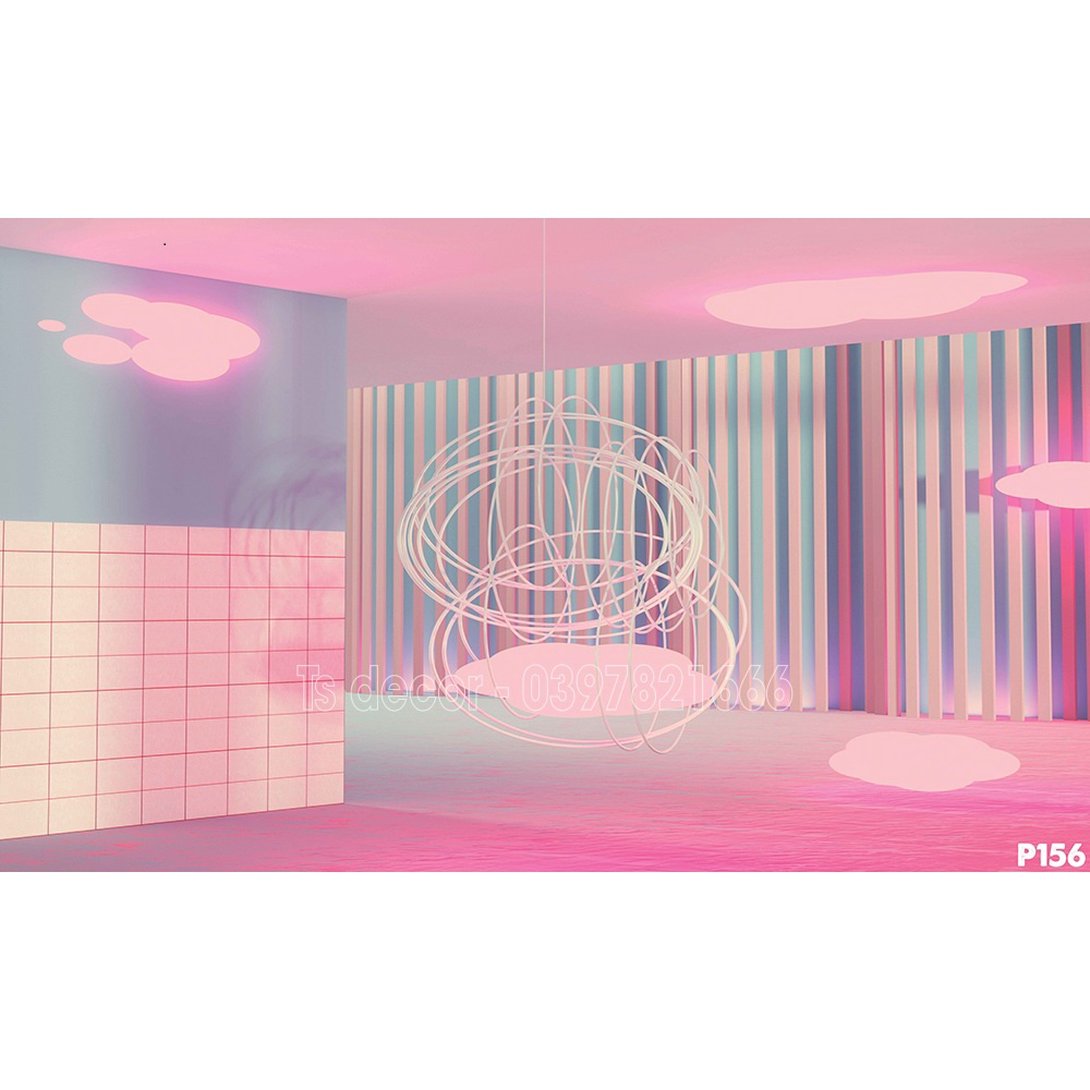 Phông Màu hồng Hot nhất khổ rộng 3D 5D