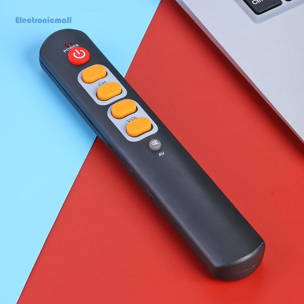 ElectronicMall01 Universal 6 Big Yellow Button Learning Remote Control Copy IR Remote for TV STB