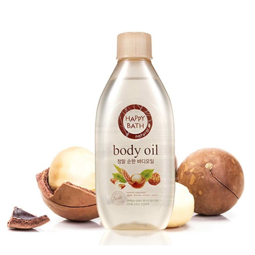 Dẩu dưỡng thể Hàn Quốc Happy Bath Body Oil 250ml | BigBuy360 - bigbuy360.vn