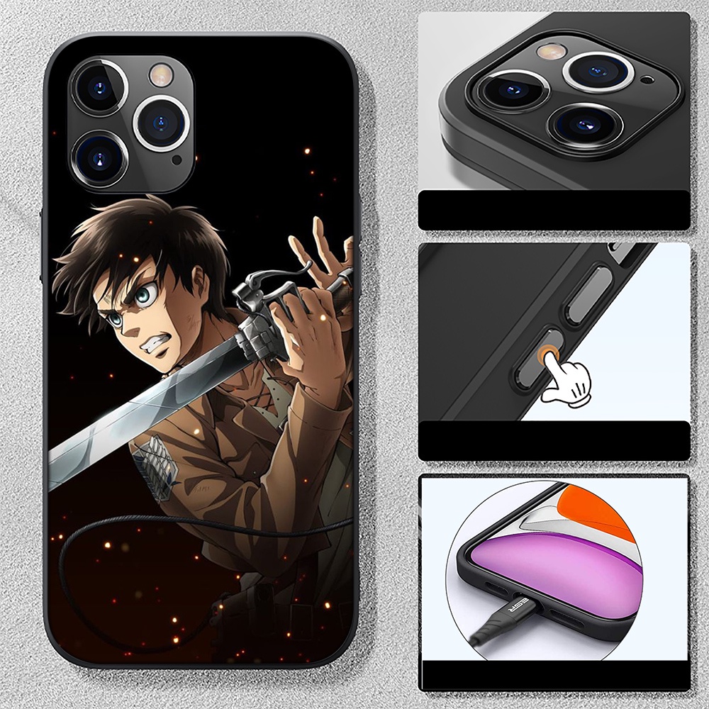 Ốp Điện Thoại Silicon TPU Mềm Hình Anime Attack On Titan Cho Realme 8 Pro 8 5G 8S Q3 Q3i 5G C2 C3 C20 2 A5 Yml2