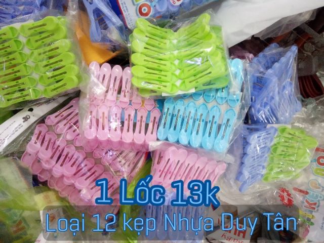 Combo 10 Kẹp Nhựa Lớn Phơi Quần Áo