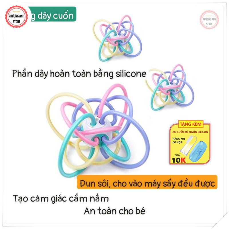 BỘ GẶM NƯỚU LỤC LẠC SILICON SET 8 MÓN CÓ HỘP CHO BÉ FREESHIP XTRA HÀNG CHÍNH HÀNG BABY RATTLE CAO CẤP